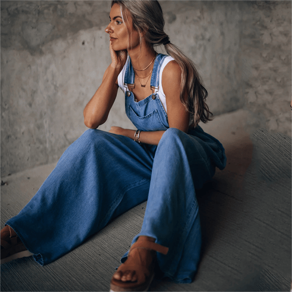 Briselya | Denim jumpsuit voor dames – Moderne spijkerbroek