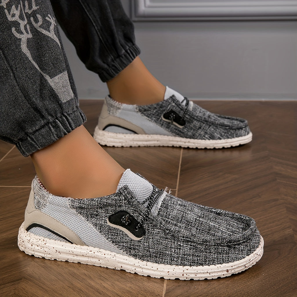 Loafix | Canvas-Slipper für Herren – Atmungsaktiv, rutschfest, leicht