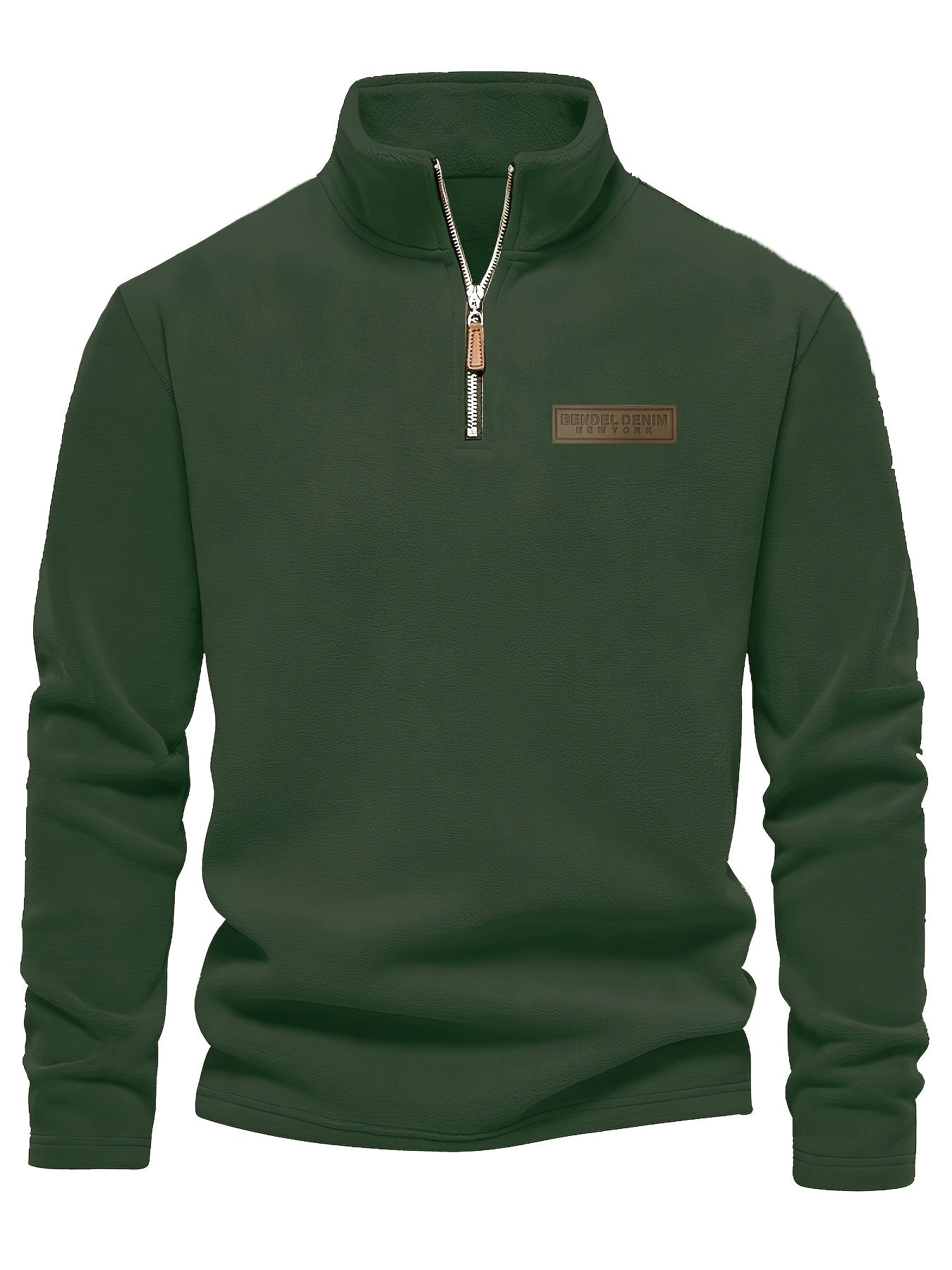 Roran | Heren sweatshirt met halve rits en opstaande kraag – Streetwear-top met lange mouwen