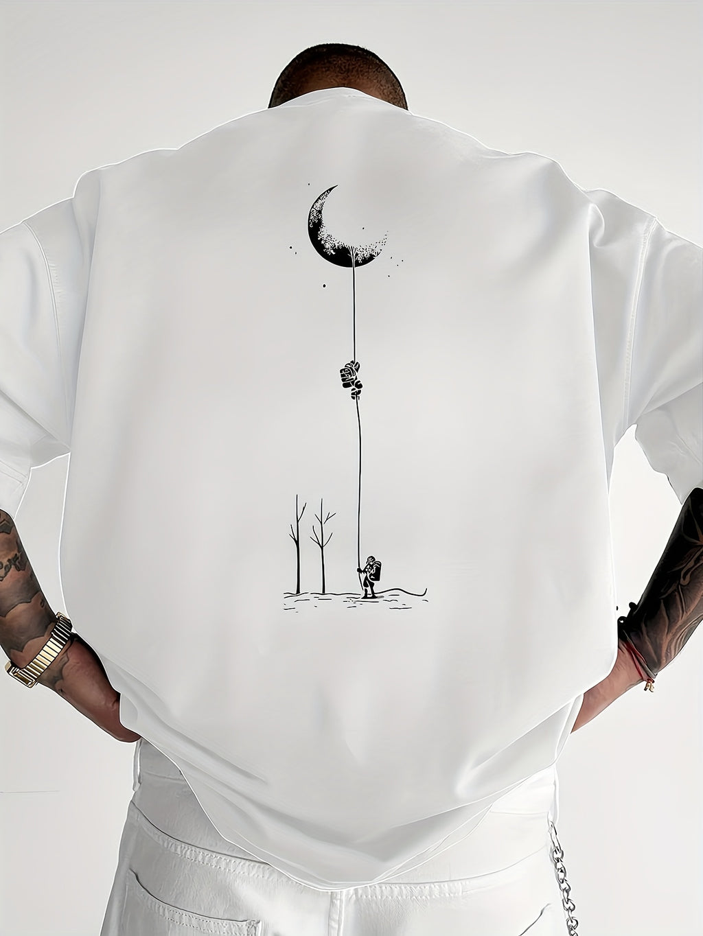 Elzor | Vintage T-shirt voor heren van 100% katoen – Casual zomers T-shirt met korte mouwen