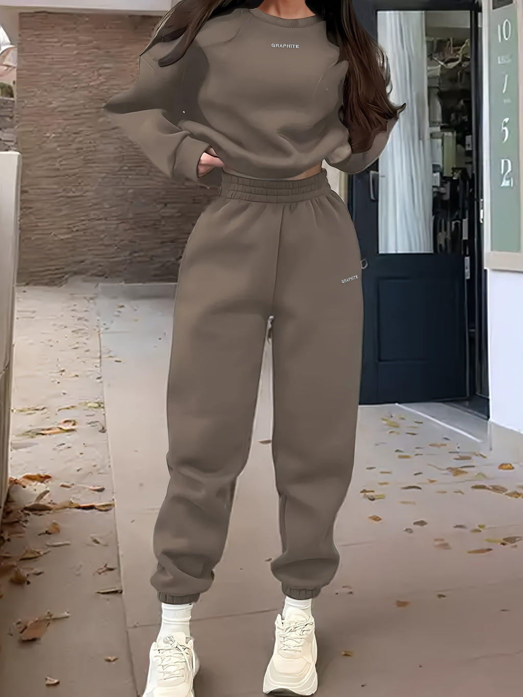 Dariah | Casual sweatshirt- en broekenset voor dames, losse pasvorm, comfortabele sportkleding