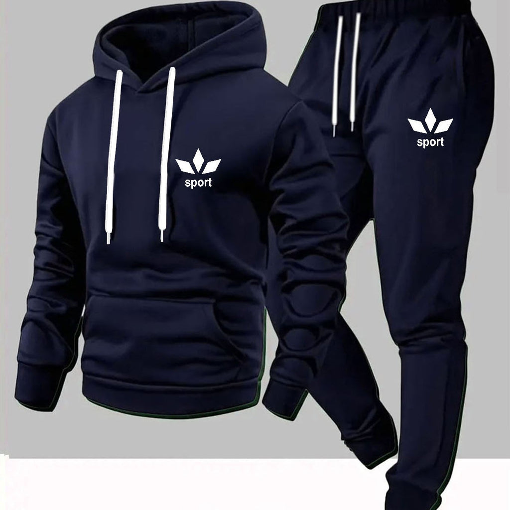 Bardon | Casual sport hoodie & joggingbroek set – Lichtgewicht joggingpak, comfortabele tweedelige outfit