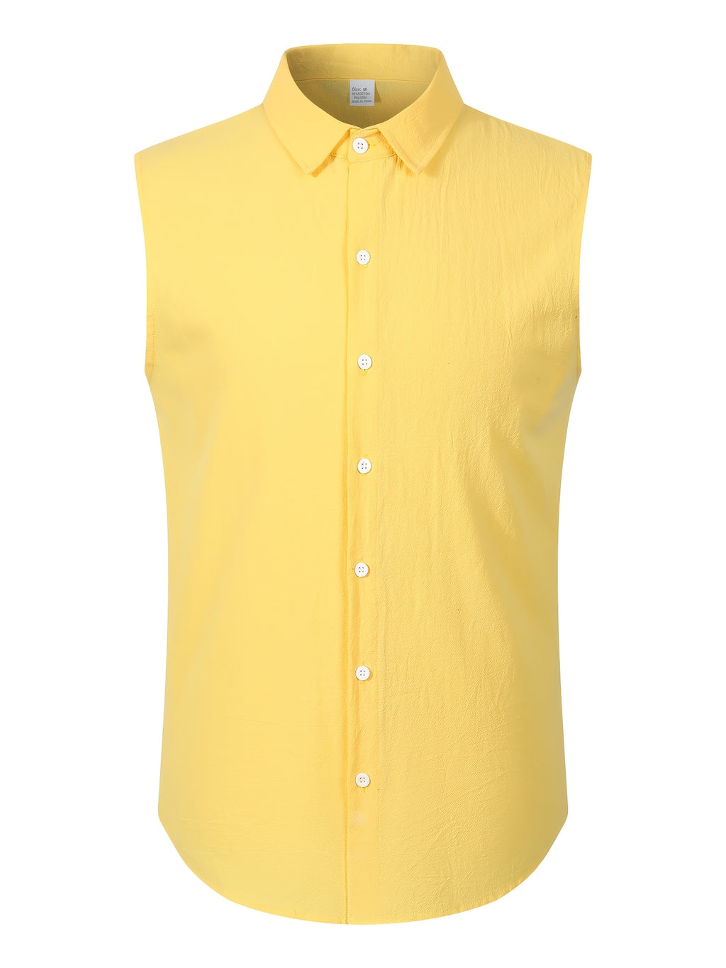 Pike | Mouwloos overhemd met revers voor heren – Casual tanktop met knopen voor buiten