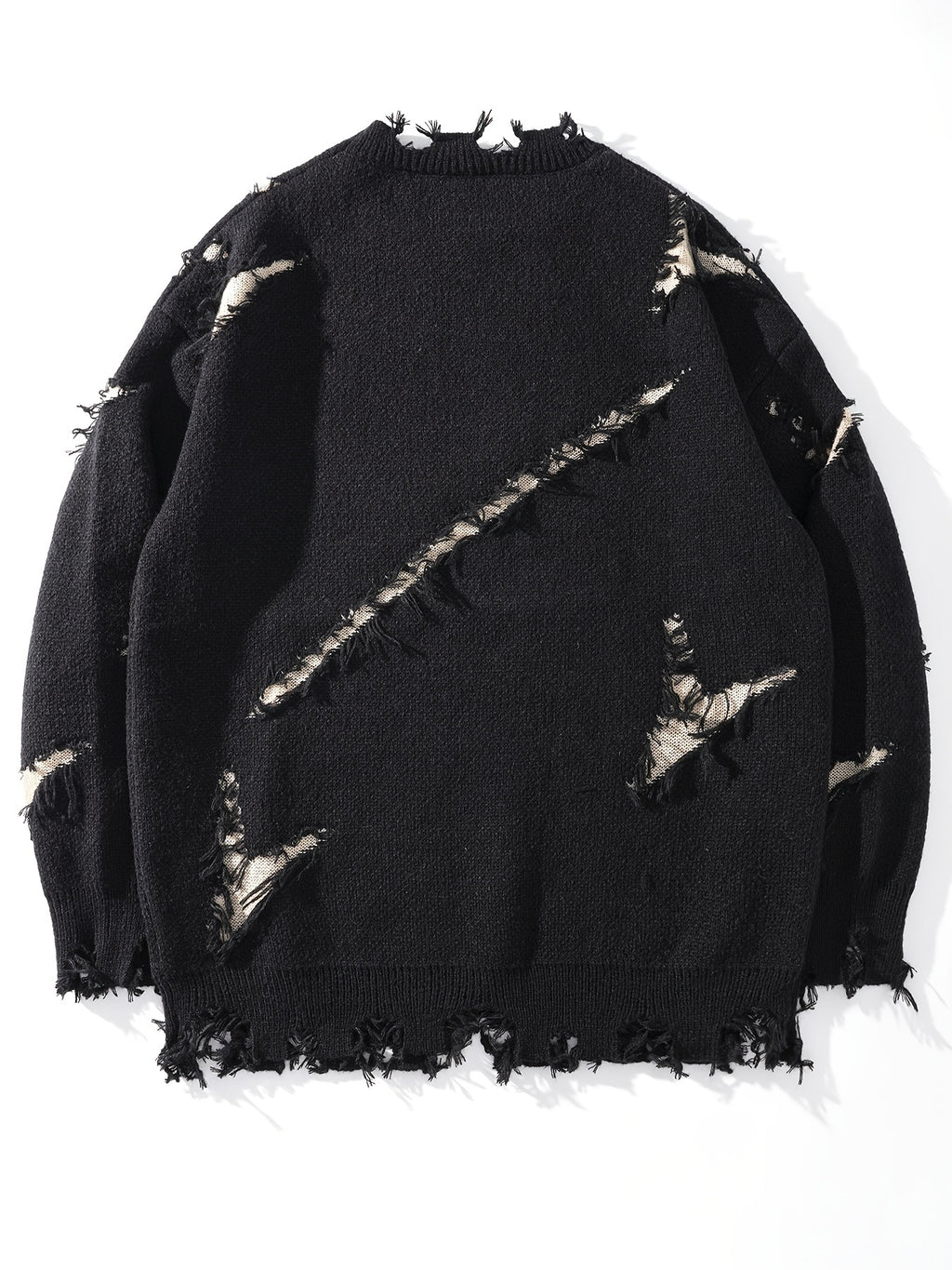 Liorix | Heren Casual Street Trui – Oversized Pasvorm Pullover met Verlaagde Schouders, Gebreid