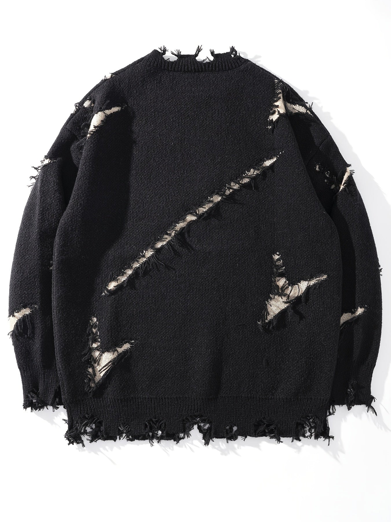 Liorix | Heren Casual Street Trui – Oversized Pasvorm Pullover met Verlaagde Schouders, Gebreid