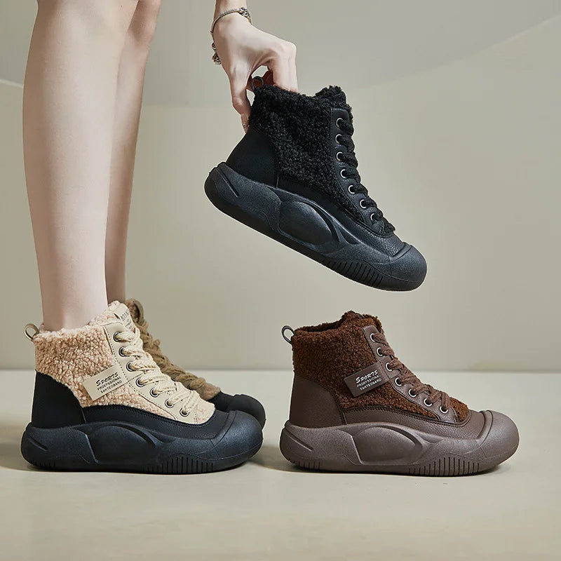 Seris | Ondersteunende orthopedische schoenen voor dames – Comfortabele sneakers met dikke zool voor wandelen, dagelijks gebruik en gezonde voeten