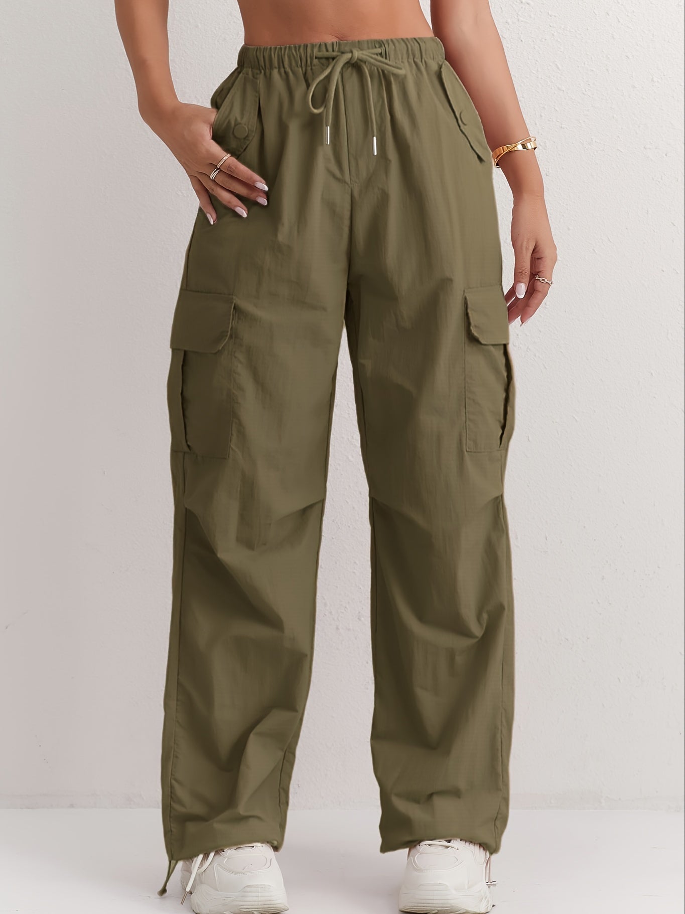 Rivelia | Roze cargobroek voor dames comfortabele casual streetwear utility broek