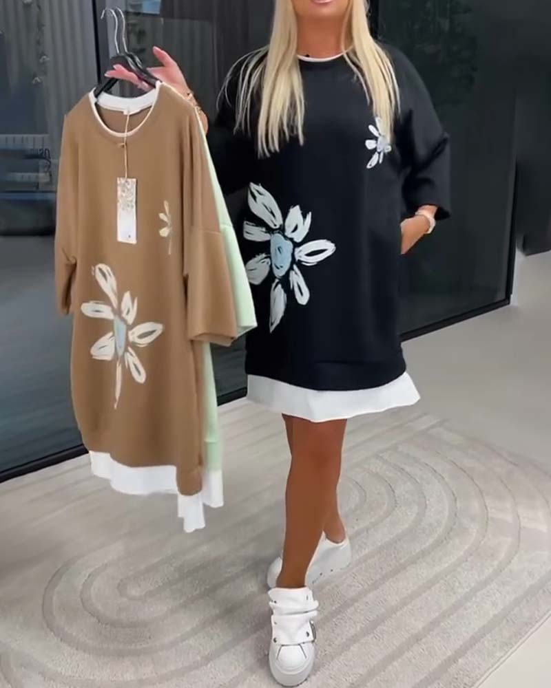 Velira | Dames Casual Jurk met Relaxte Pasvorm