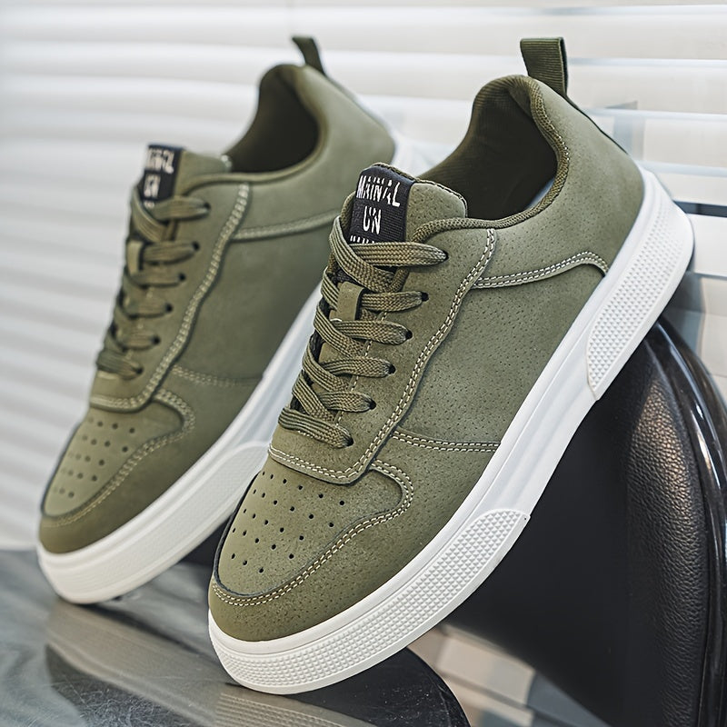 StridePro | Baskets plates décontractées pour hommes - chaussures à lacets, confortables et résistantes pour un usage quotidien