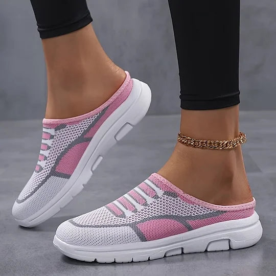 Nyraeth | Slip-on sneakers voor dames – Lichtgewicht, ademende schoenen van mesh, casual wandelsneakers