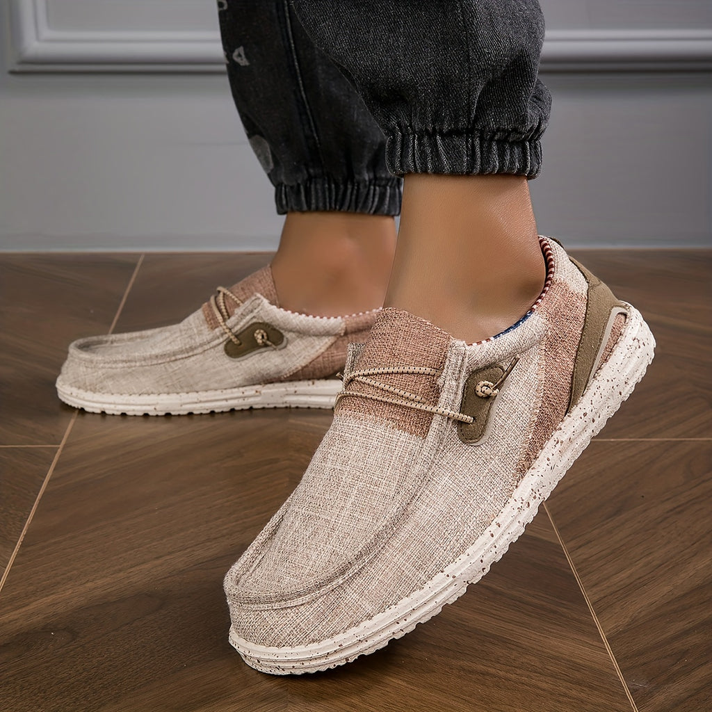 Loafix | Canvas-Slipper für Herren – Atmungsaktiv, rutschfest, leicht