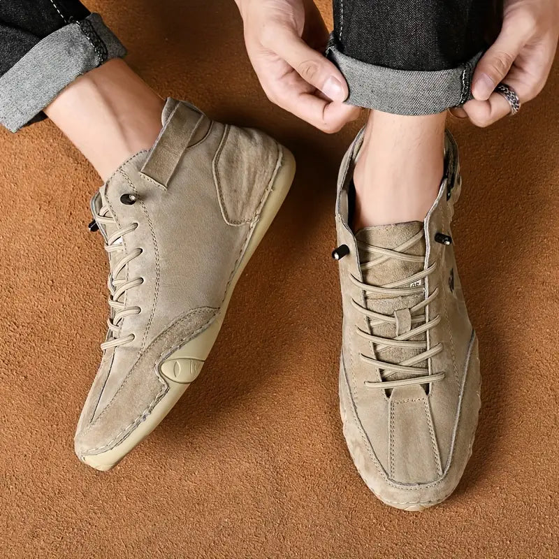 Bootrek | Bottines en daim pour homme – Bottines décontractées et élégantes avec une semelle résistante et antidérapante