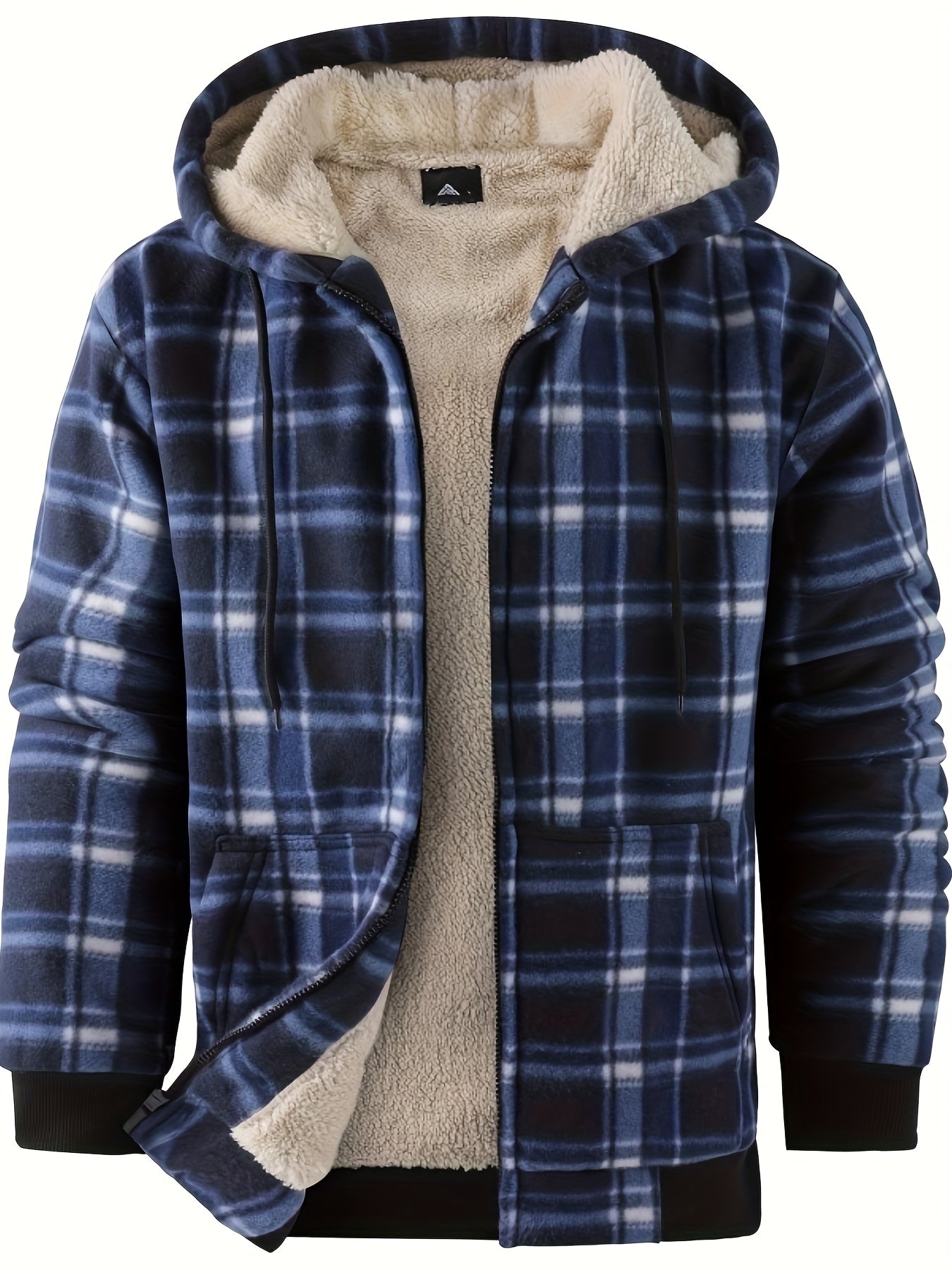 Luthar | Heren fleece hoodiejack voor zware omstandigheden – Warme winterjas met verstelbare capuchon