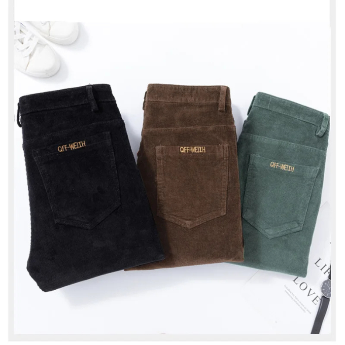 Cirel | Pantalon homme en velours côtelé chaud avec doublure polaire - Pantalon d'hiver décontracté, doux et confortable