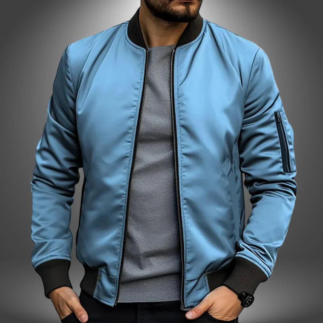 Rovanic | Leichte Herrenjacke – Lässige Bomberjacke, Windbreaker, bequeme Oberbekleidung