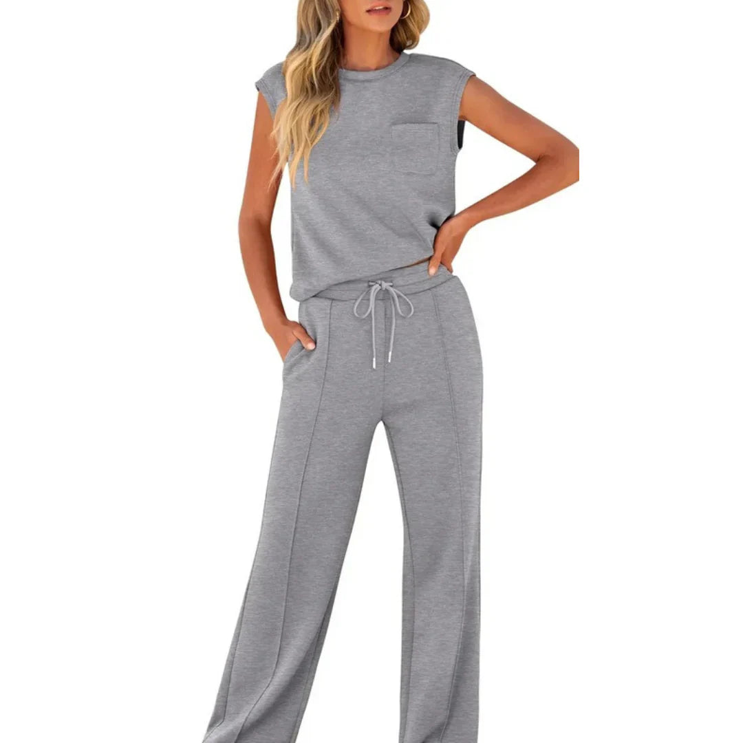 Rhea | Zachte loungeset voor dames – Tweedelige zomerse outfit met relaxte pasvorm