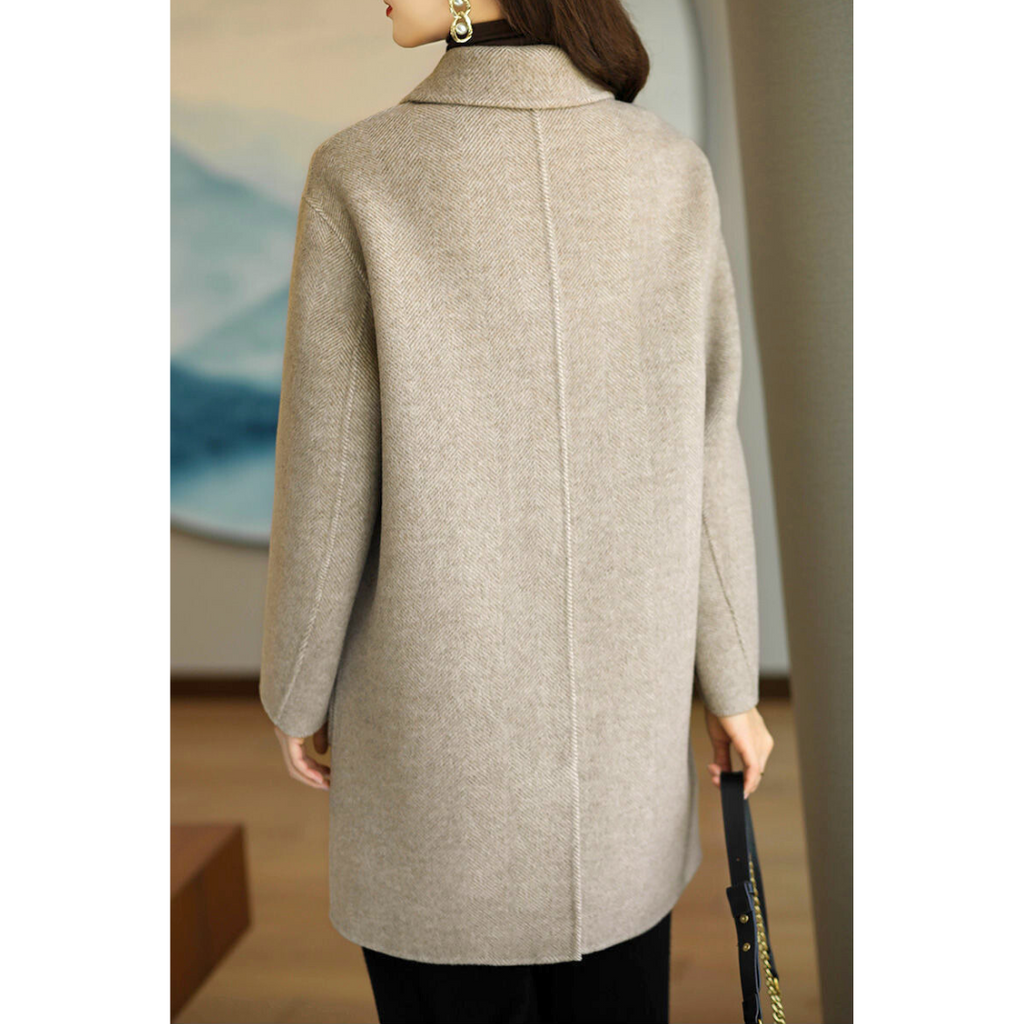 Elarae | Manteau long élégant – manteau d'hiver moderne, vêtement d'extérieur stylé, chaud et raffiné