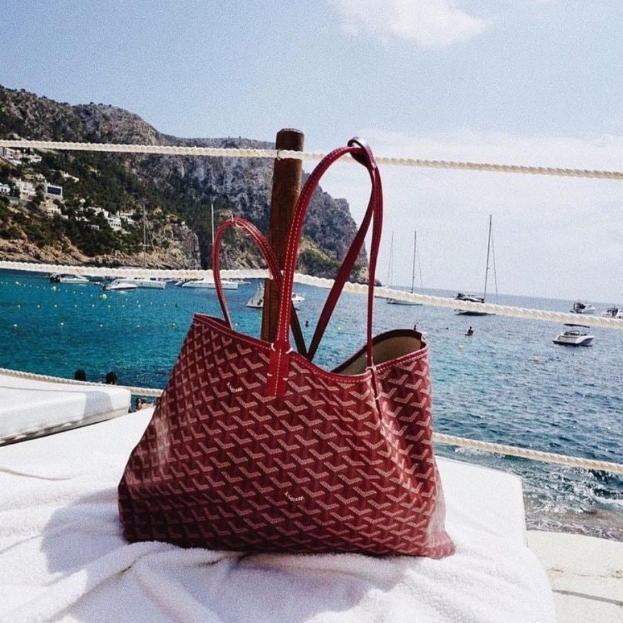 VeroTote | Elegante Leren Schoudertas, Stijlvolle Gedrukte Ontwerp draagtas