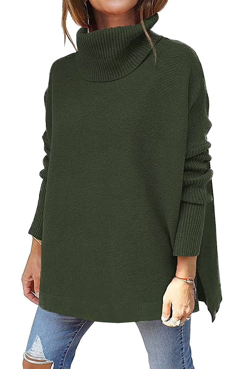 Tarelle | Hochwertiger Damen-Rollkragenpullover, bequemes Strickmuster, lockere Passform, Winteroberteil