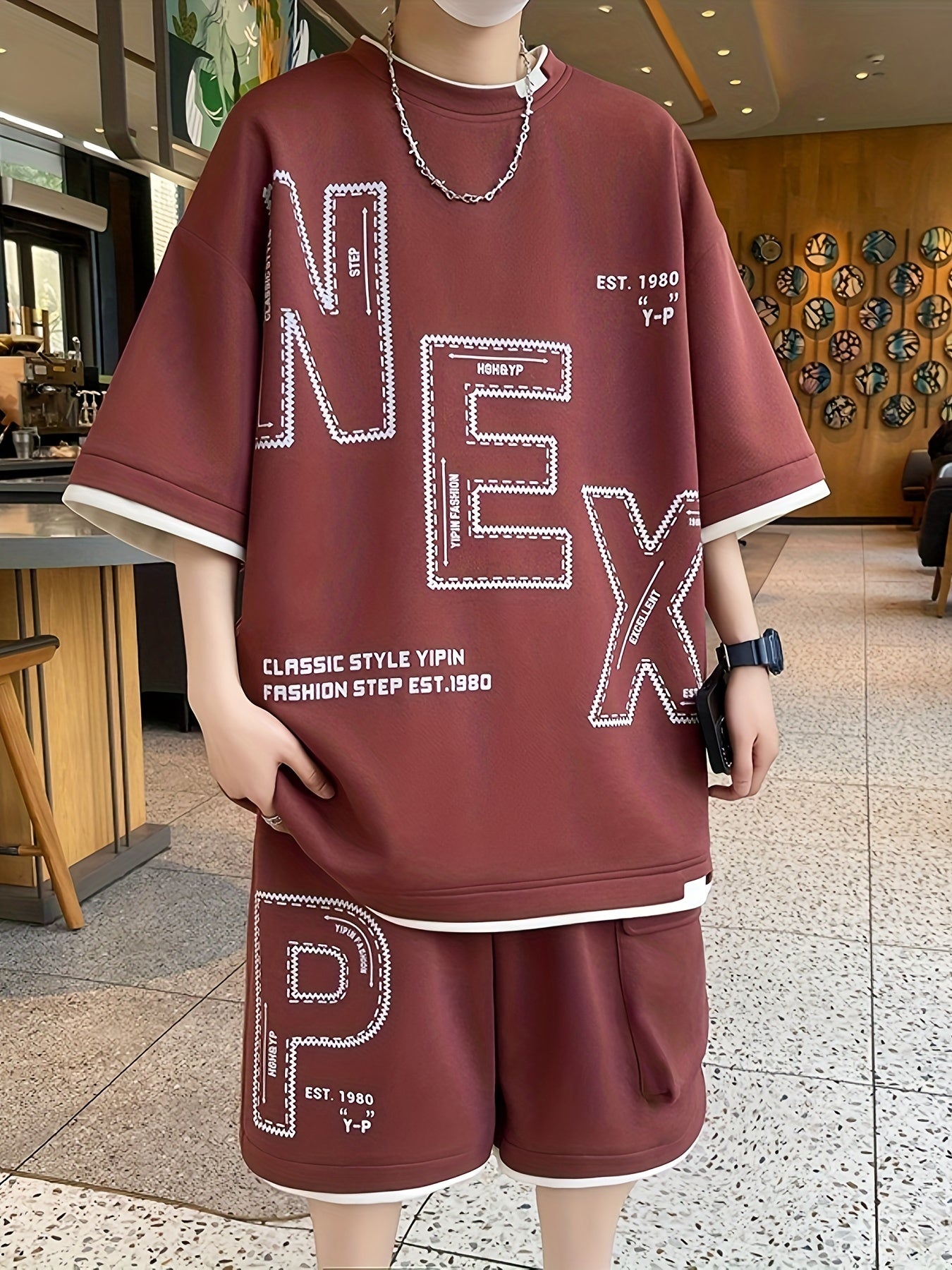 Nestor | Sportieve set voor heren: zomerse outfit met T-shirt en korte broek
