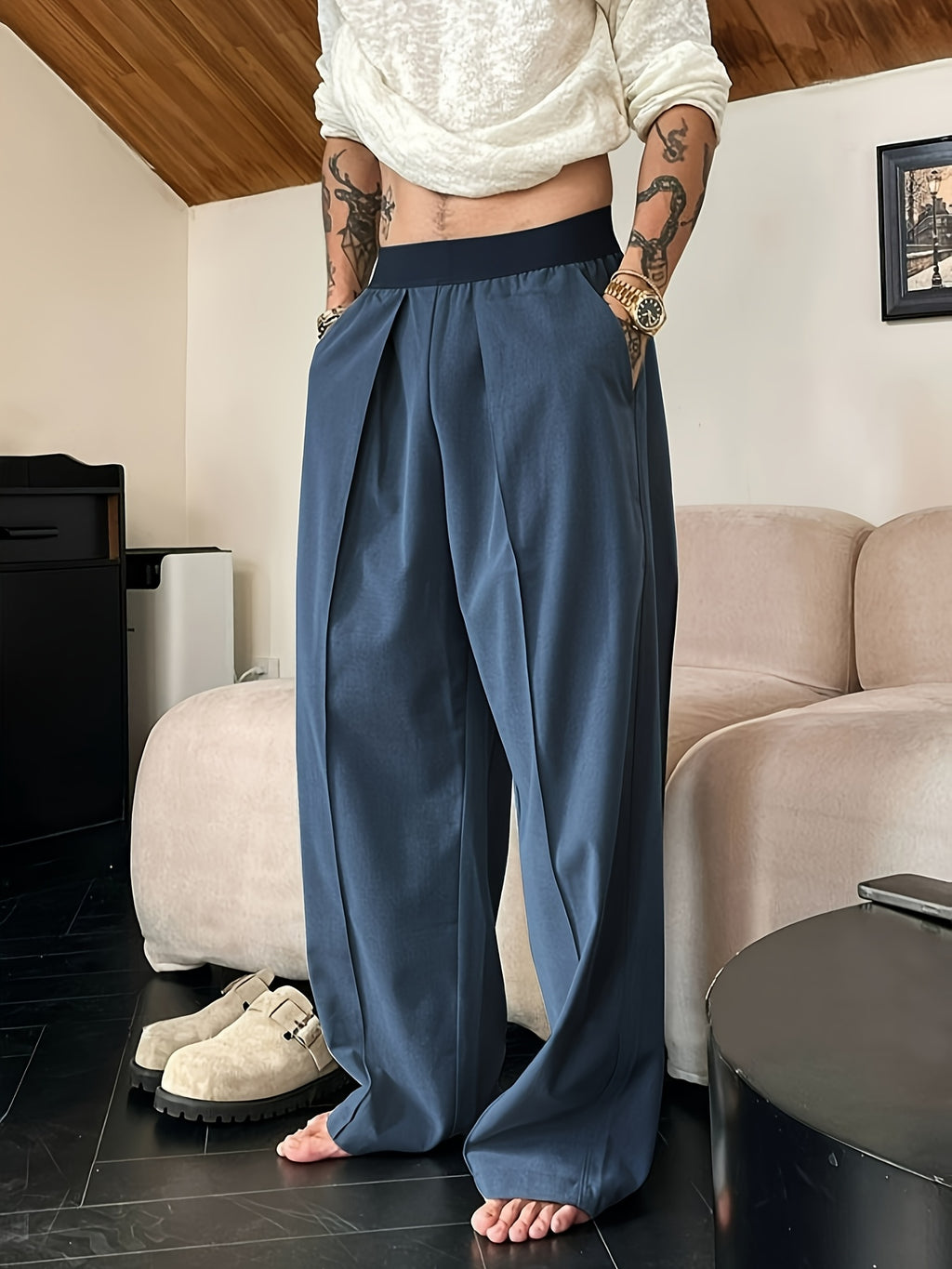 Arnthor | Lässige Herrenhose mit lockerer Passform und elastischem Bund