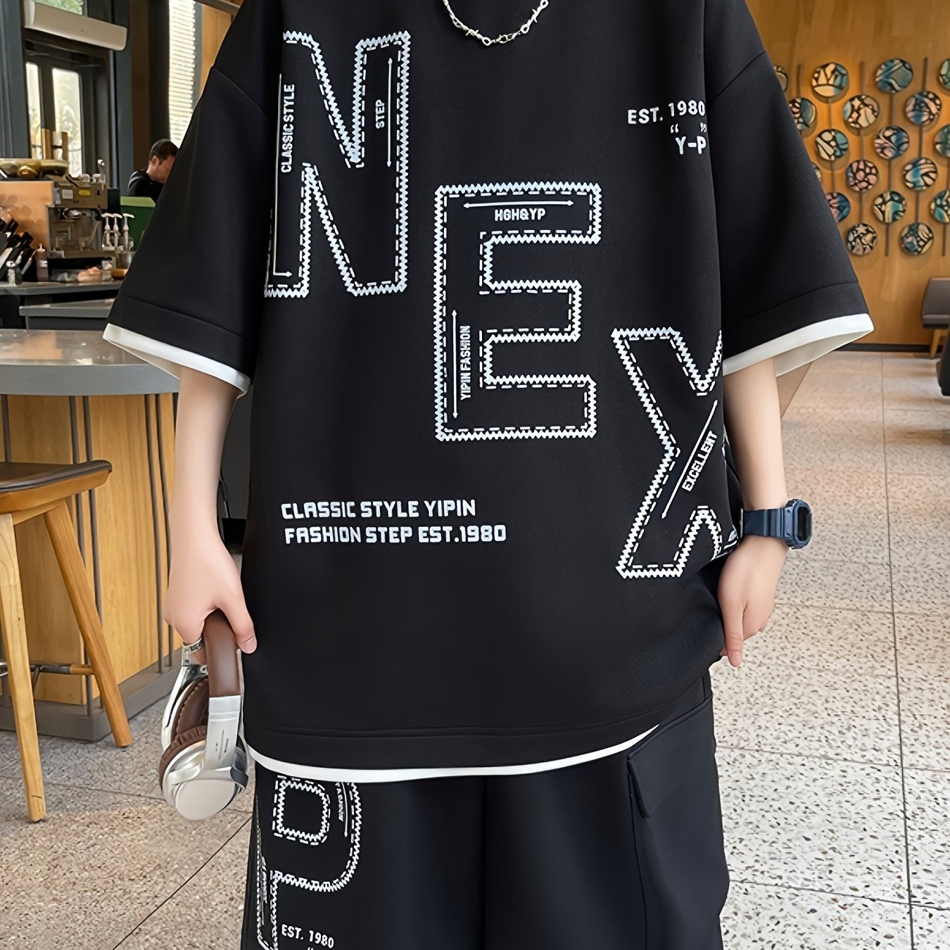 Nestor | Sportieve set voor heren: zomerse outfit met T-shirt en korte broek