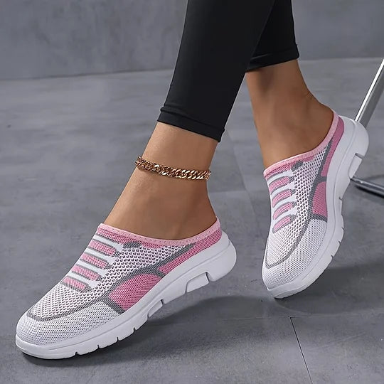 Nyraeth | Slip-on sneakers voor dames – Lichtgewicht, ademende schoenen van mesh, casual wandelsneakers