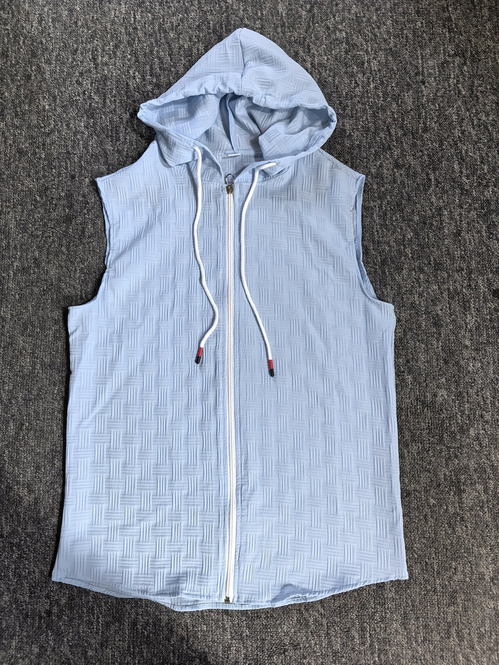 Aldric | Heren mouwloze tanktop met capuchon, zomerse casual pasvorm