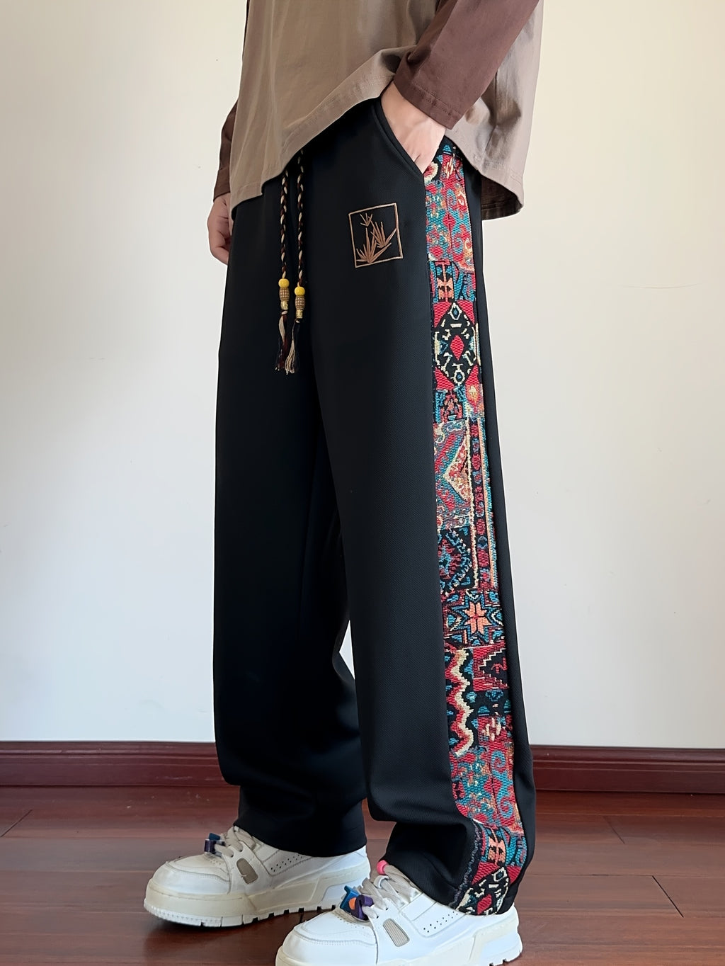 Ivaron | Herenbroek met wijde pijpen – Loszittende casual broek