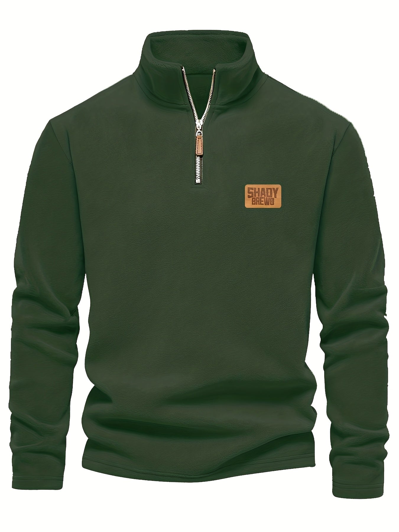 Daire | Thermische fleece gevoerde heren trui met halve rits – Warm, stevig winterhemd, halve rits