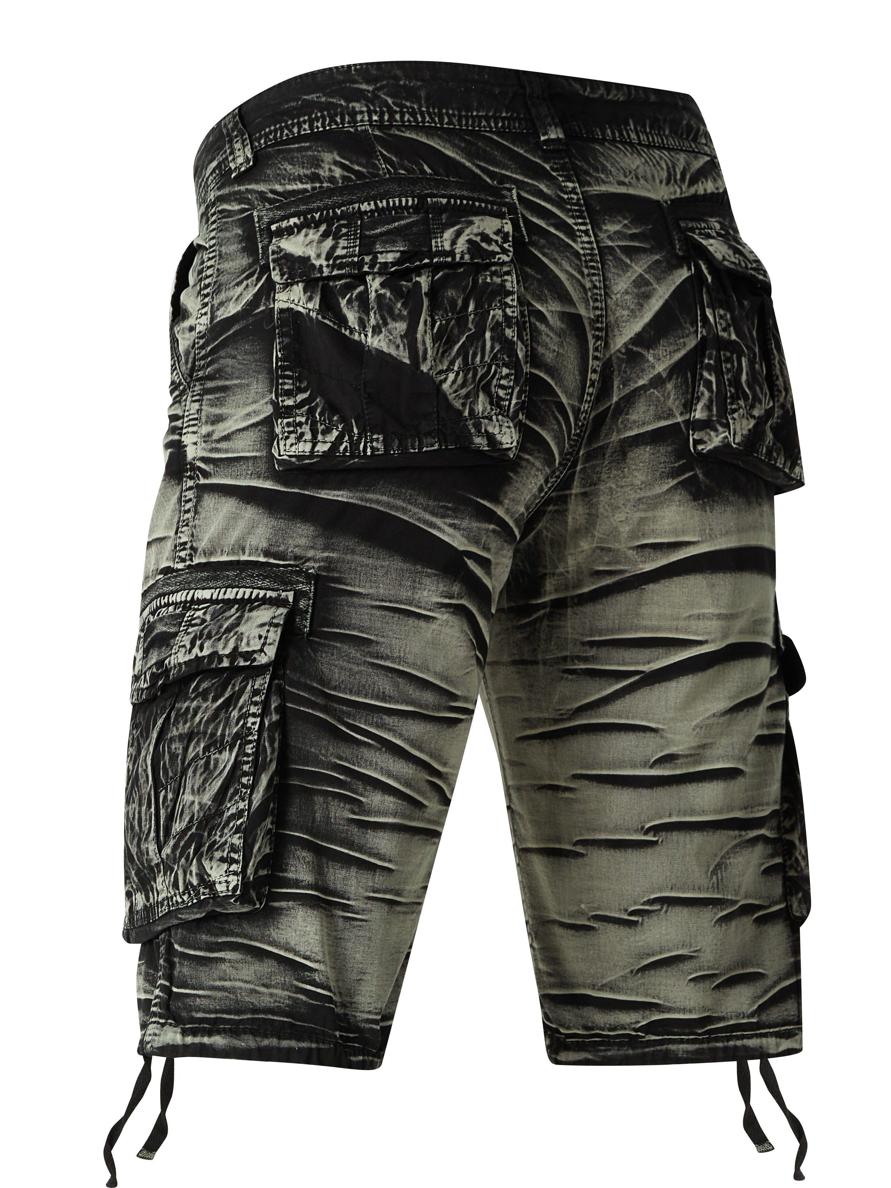 Rionel | Camo-cargoshorts voor heren – Streetstyle, casual, met militaire print, meerdere zakken, losse pasvorm