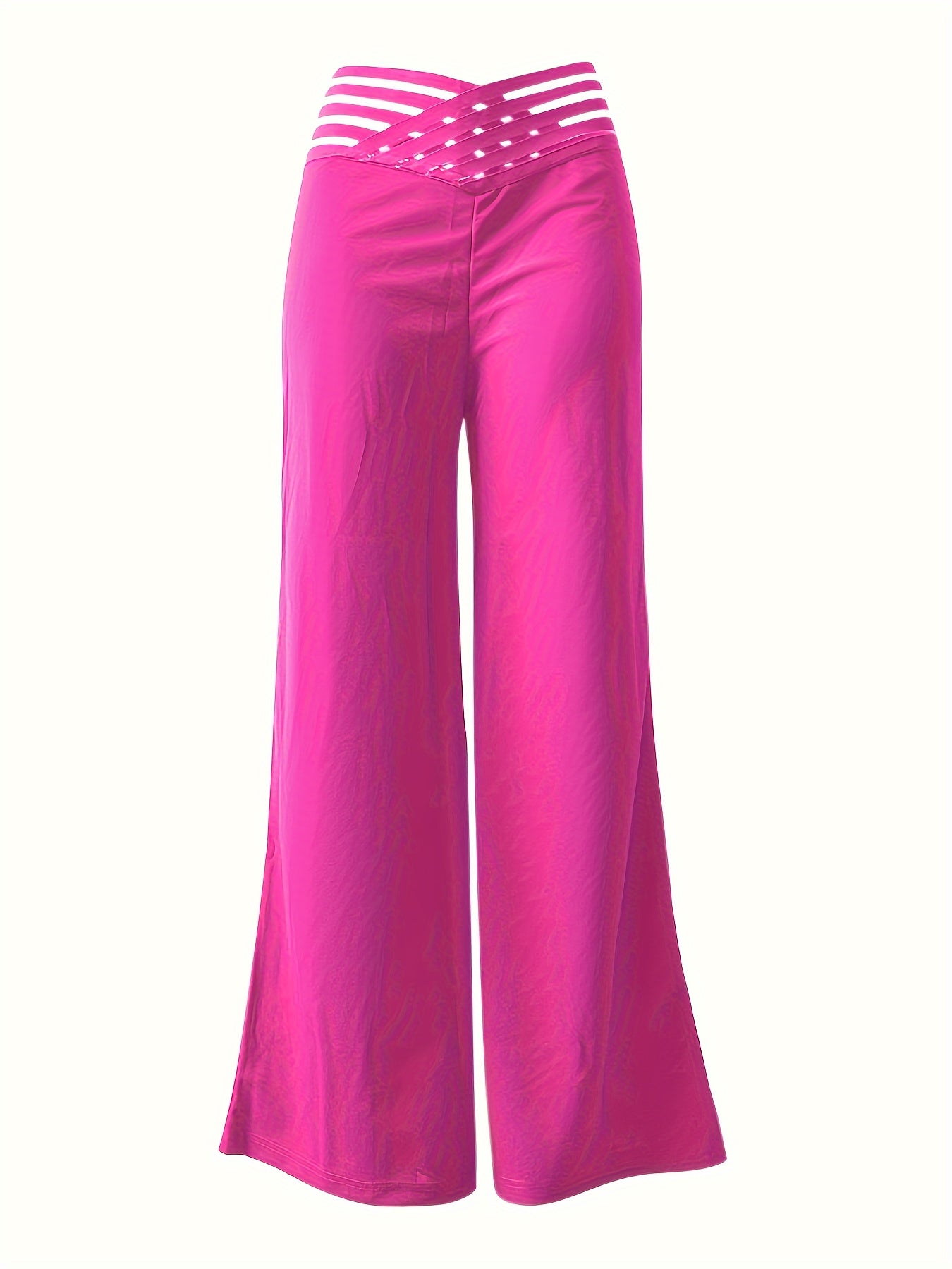 Syrene | Pantalon large taille haute pour femme – Détail élégant à l'entrejambe, extensible et confortable
