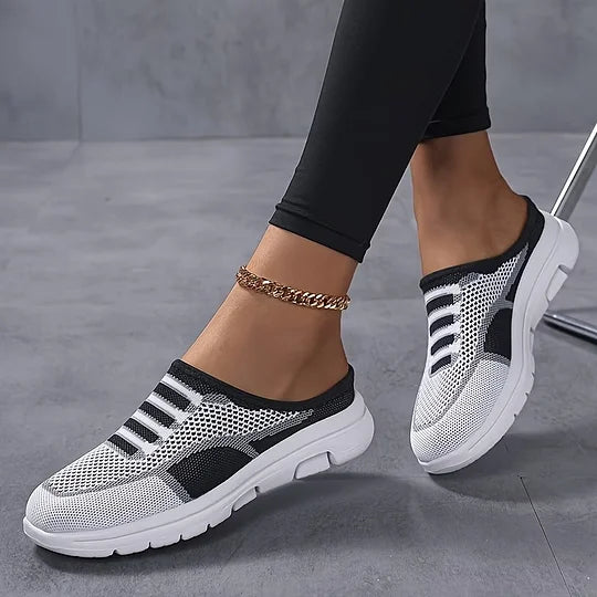 Nyraeth | Slip-on sneakers voor dames – Lichtgewicht, ademende schoenen van mesh, casual wandelsneakers