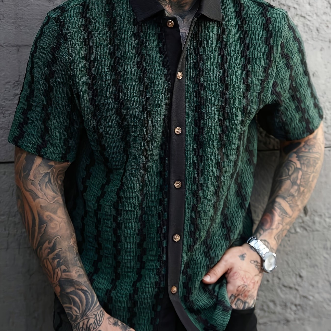 Velorin | Zomerse gestreepte herenpolo – casual shirt met korte mouwen van lichtgewicht katoen