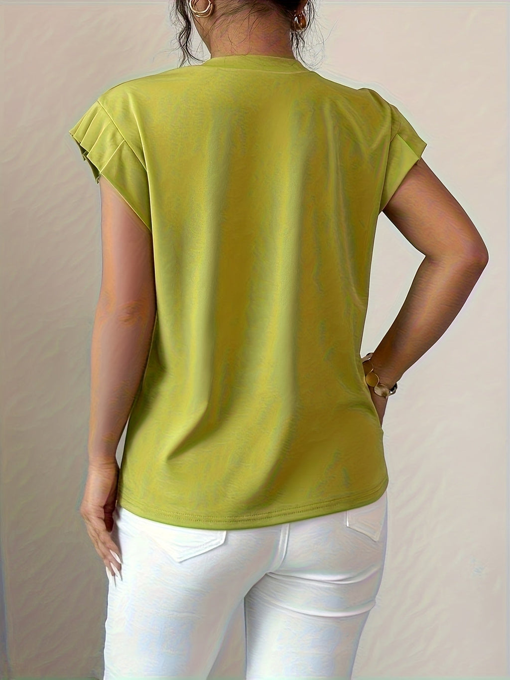 Cybelle | Mouwloze top met bloemenprint en contrasterende details voor dames - Casual, lichtgewicht zomert-shirt