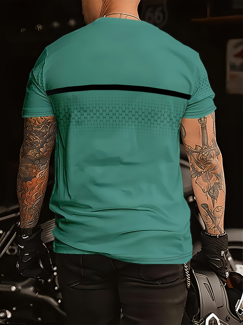 Xerxès | T-shirt homme en polyester - coupe classique confortable, imprimé minimaliste