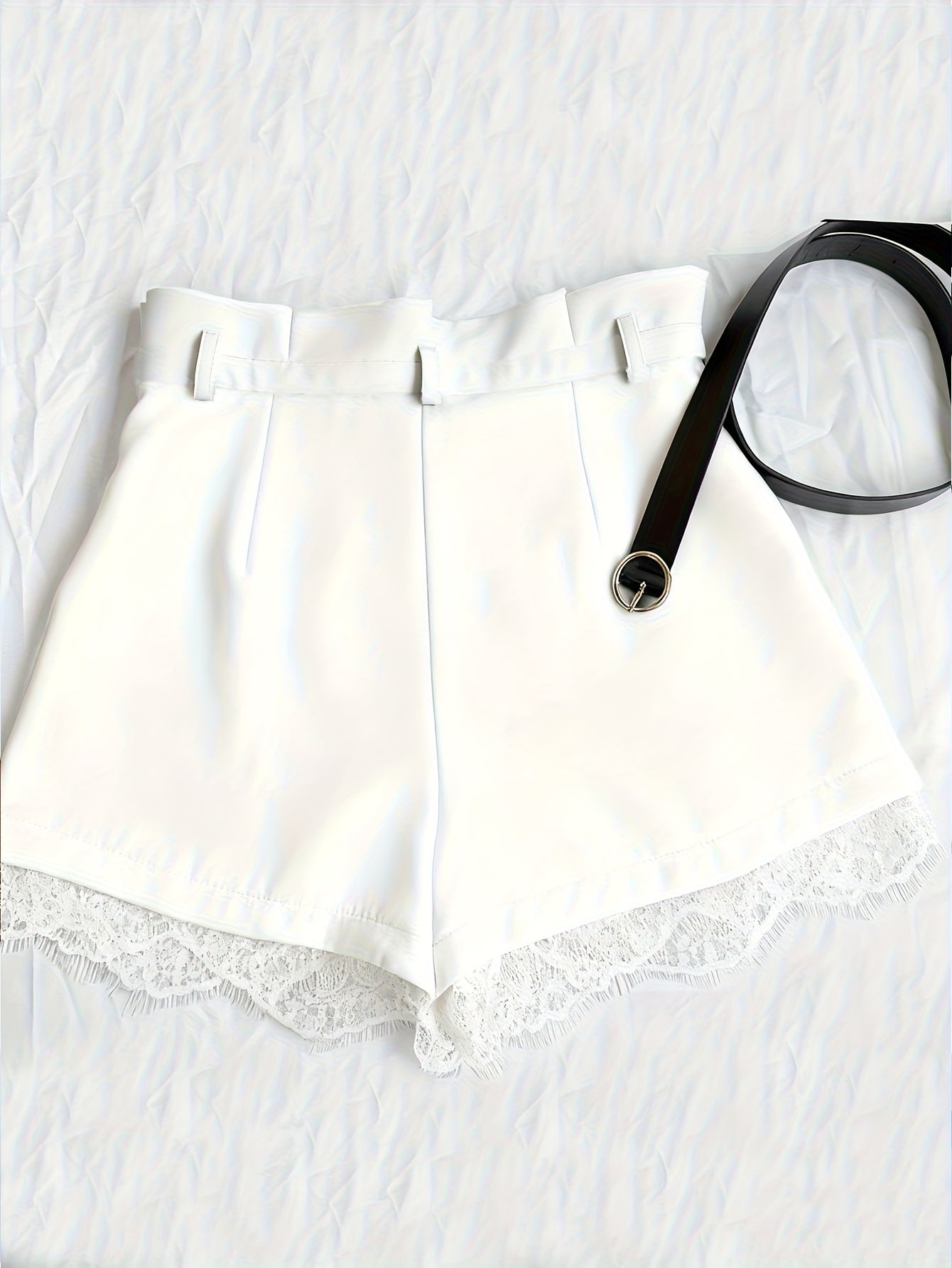 Islyra | Kantbroekje voor dames – Elegante zomerbroek met hoge taille en losse pasvorm