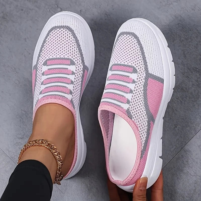 Nyraeth | Slip-on sneakers voor dames – Lichtgewicht, ademende schoenen van mesh, casual wandelsneakers