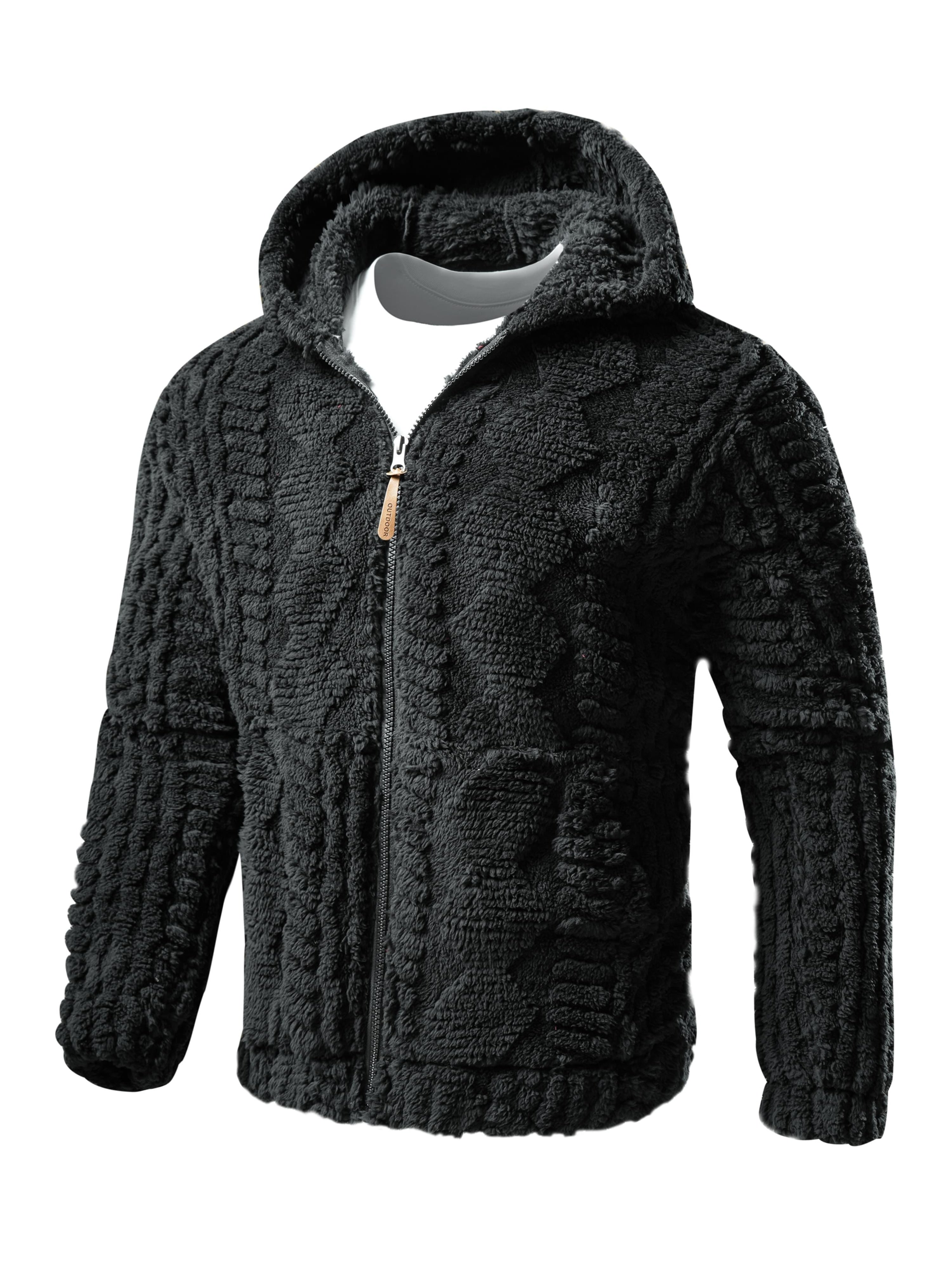 Taven | Lichtgewicht effen hoodiejas voor heren – Warme jas met ritssluiting en lange mouwen