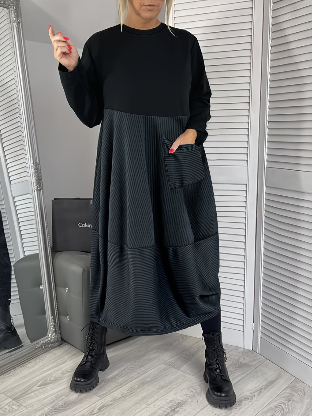 Ulvrya | Boho maxi-jurk voor dames – Lange Mouwen, Losvallende Elegante Zomerjurk