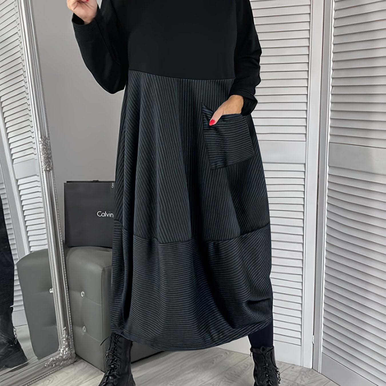 Ulvrya | Boho maxi-jurk voor dames – Lange Mouwen, Losvallende Elegante Zomerjurk