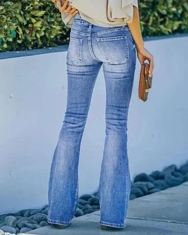 Wylina | Dames stretchjeans, slim fit, hoge taille, skinny denim broek