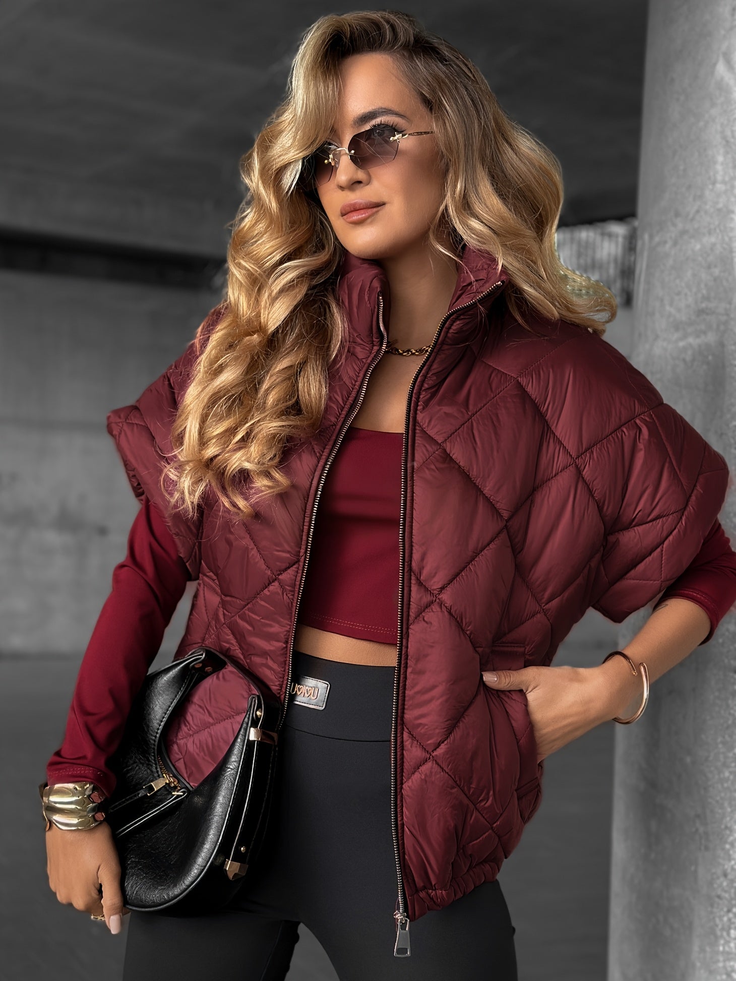 Zylara | Dames mouwloos gewatteerd jack – Lichtgewicht getailleerd vest met zakken