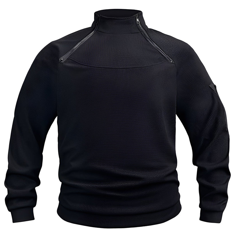 Jorven | Fleece trui voor heren – Comfortabele warme outdoor trui, thermische laag
