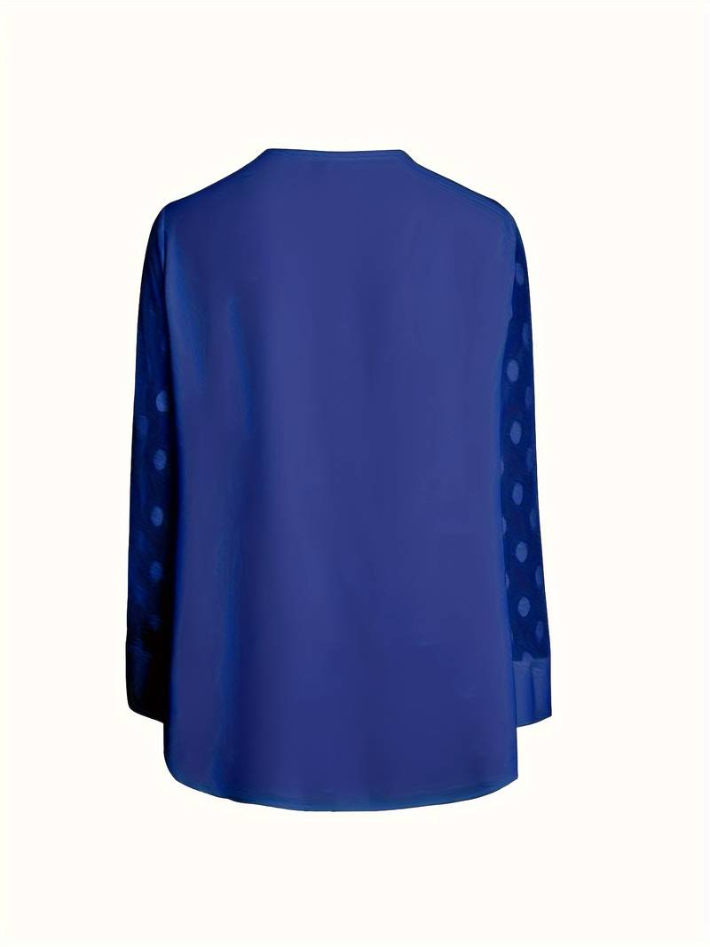 Kariselle | Elegante blouse van mesh met lange mouwen voor dames - Chique & ademende top