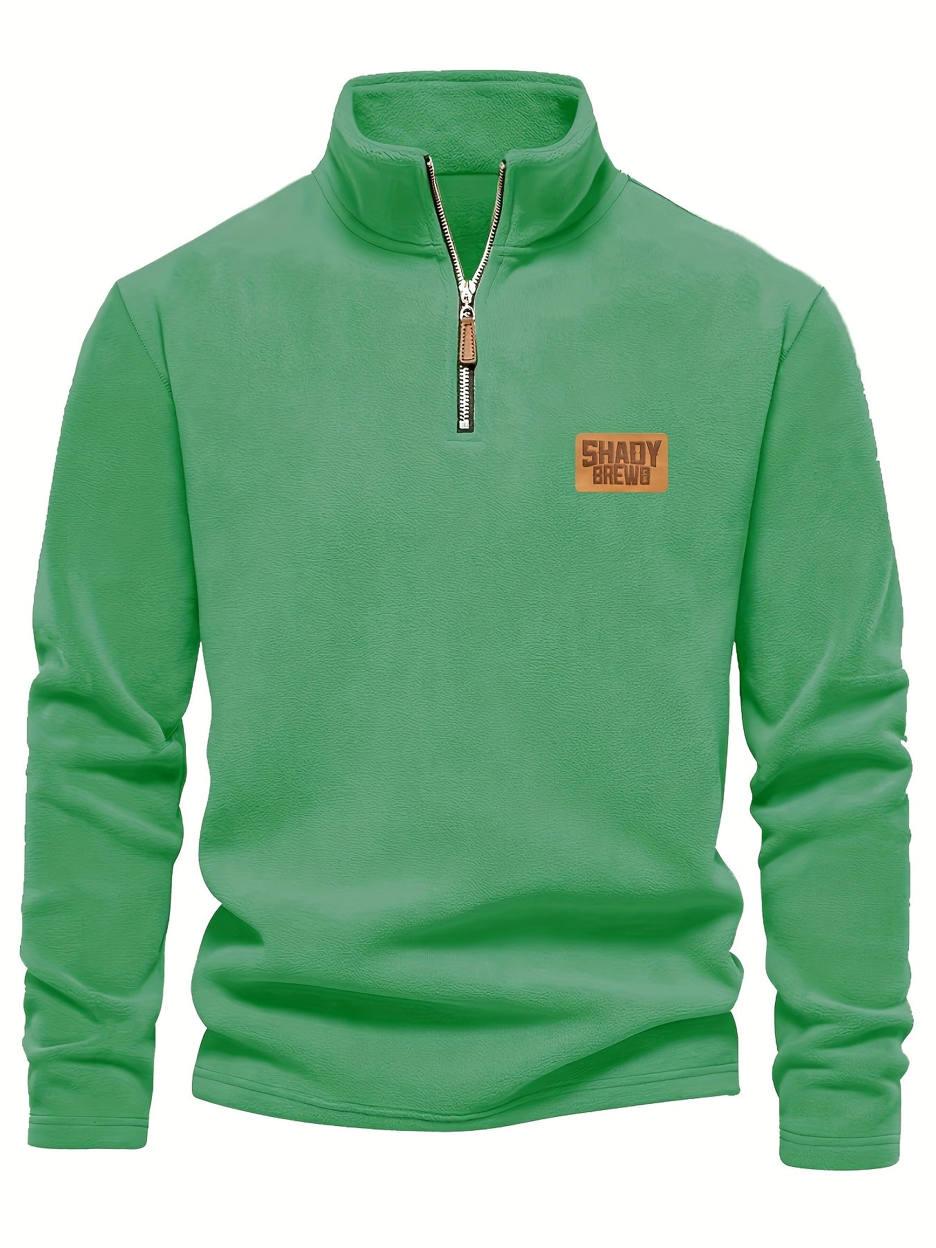 Daire | Thermische fleece gevoerde heren trui met halve rits – Warm, stevig winterhemd, halve rits