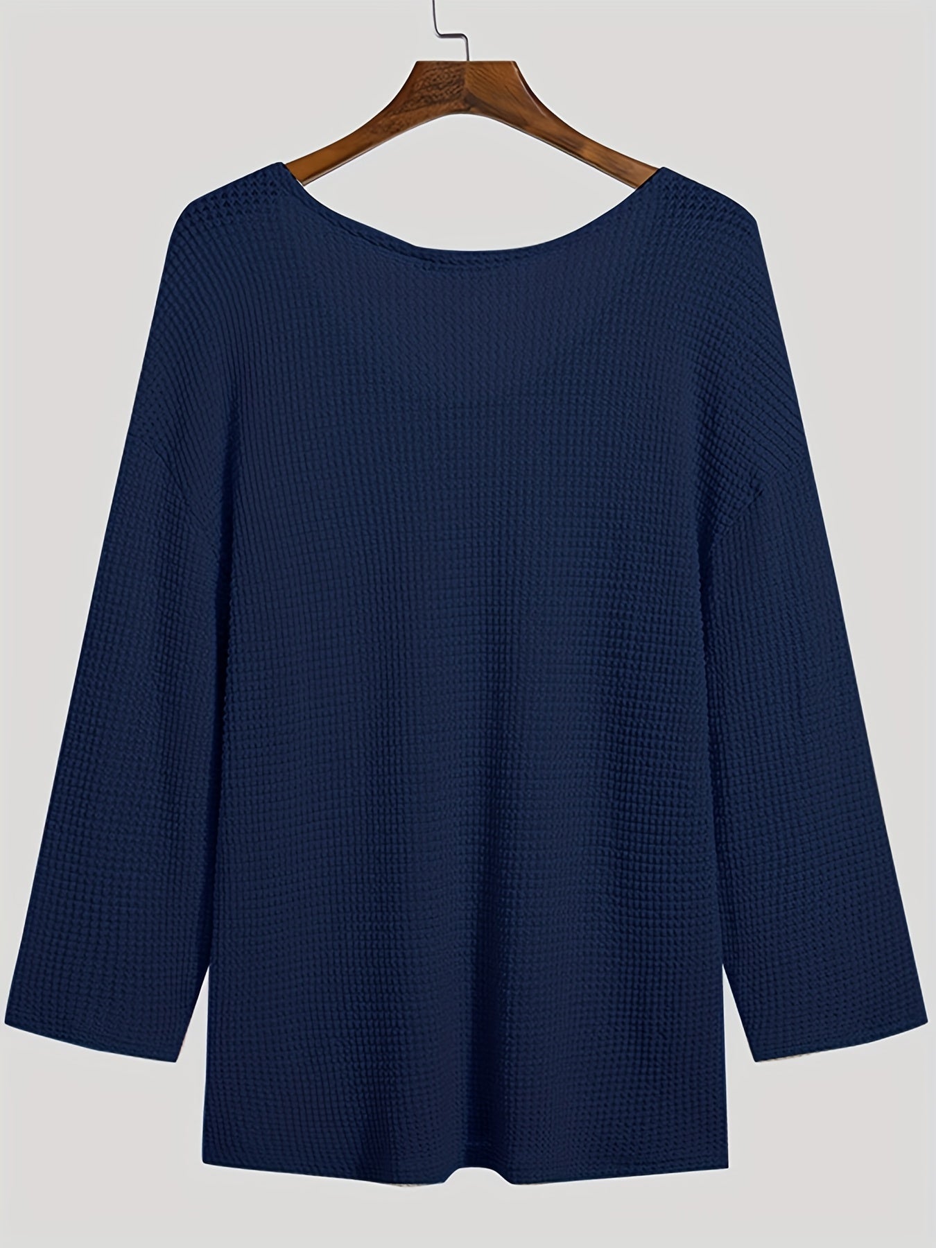 Hanno | Heren V-hals Lange Mouwen Hol gebreide Top - Casual, Lichtgewicht & Stijlvol Overhemd