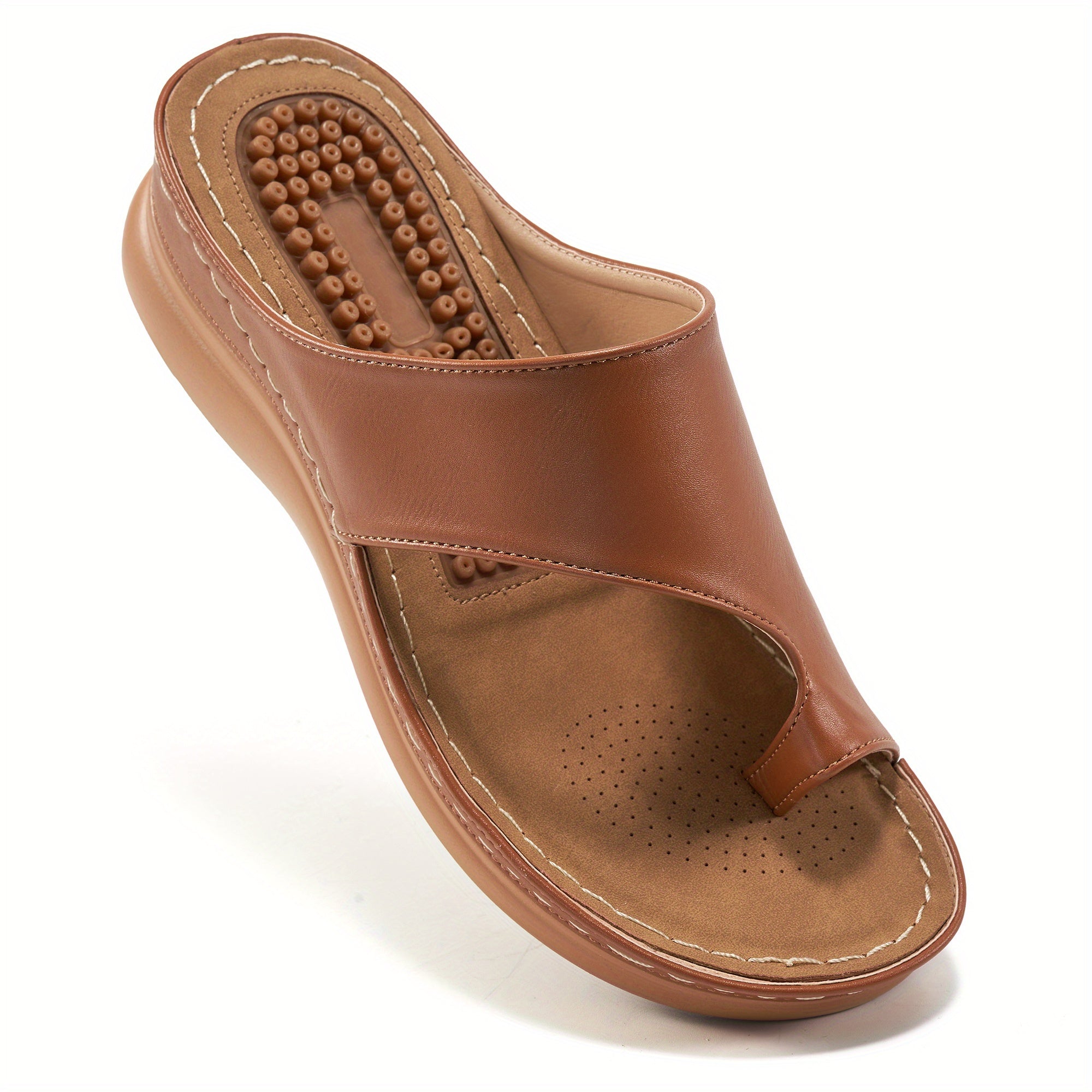 OrthoSlide | Pantoufles de massage orthopédiques pour femmes - Sandales avec soutien de la voûte plantaire