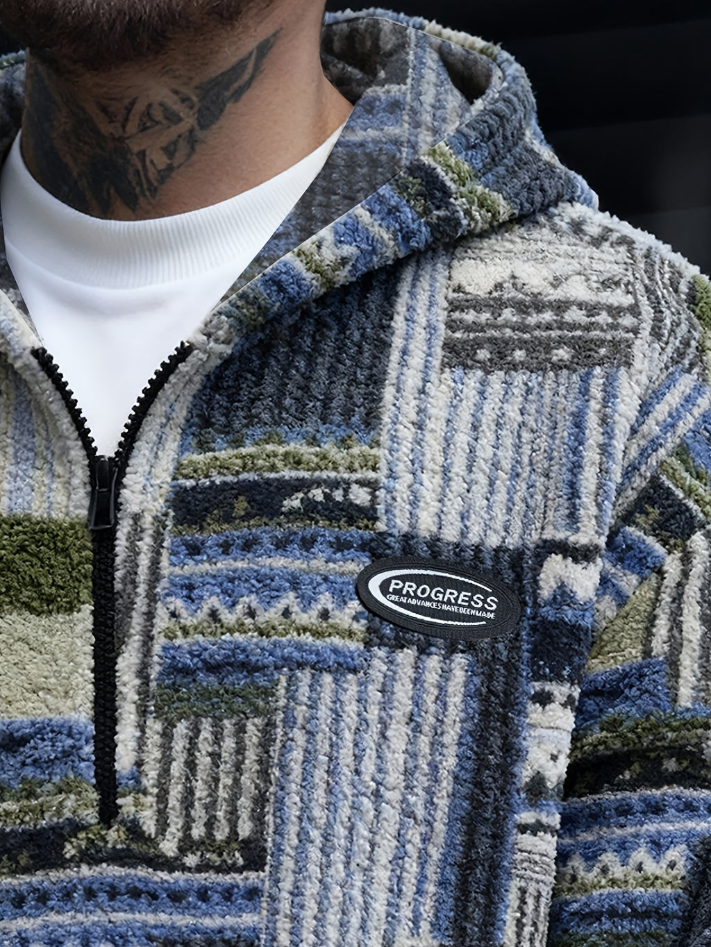 Heryn | Trendy herensweatshirt met capuchon, ritssluiting en grote zakken