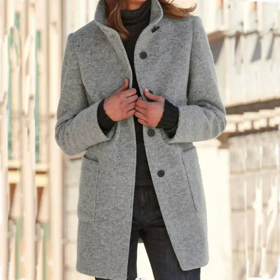 Brisendra | Manteau d'hiver chaud pour femme – Vêtement d'extérieur classique, long et élégant pour les temps froids